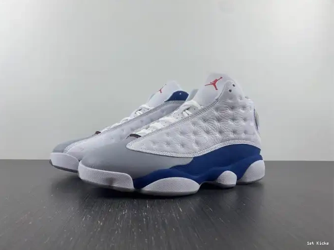 1st Kicks Shoes French 414571-164 Jordan 13 Blue Air 0614